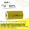 Exell Battery C Size 1.2V 3000mAh NiCD Button Top Rechargeable Battery EBC-335 - alternate 9